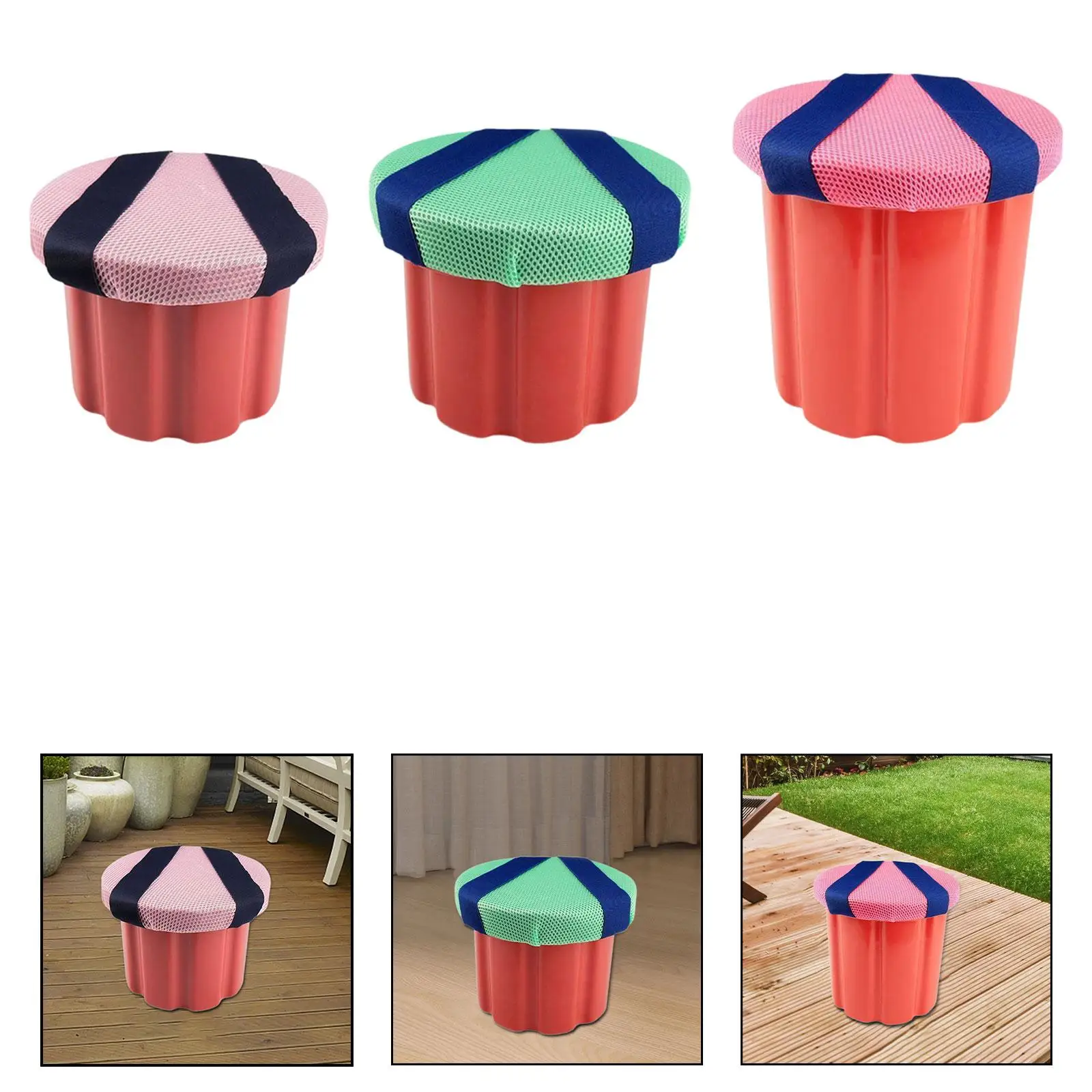 

Gardening Stool Garden Seat Stool Footstool 150kg Load Bearing Round Heavy Duty Accessories for Kids Adults Yard Backpacking