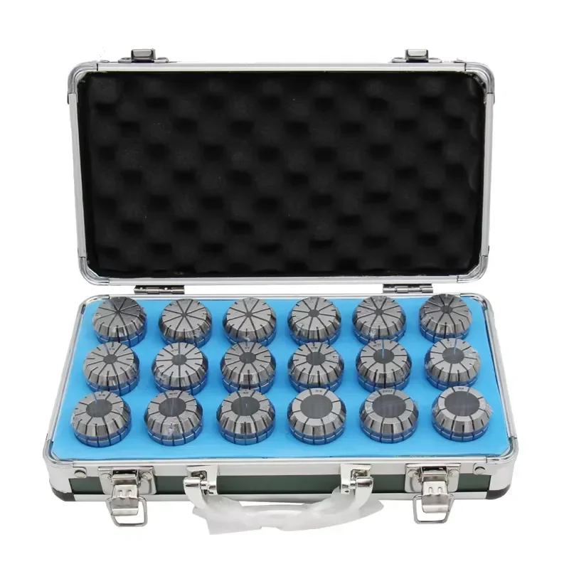 Hot Selling ER32 Collets Set Er32-18pcs Spring Collet DIN6499B Milling Machine 65Mn Steel High Precisipon 0.008mm 0.015mm