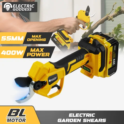 브러시리스 전기 가지 치기 가위 정원 도구 가지 치기 Dewalt 20V 배터리 핀용 무선 정원 가지 치기 도구