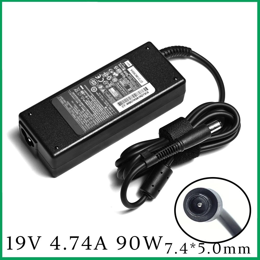 19V 4.74A 90W 7.4*5.0mm Laptop Adapter Charger For HP Probook 4440s 4535s 4530S 4540S 6470b 6475b 6570b Pavilion DV3 DV4 DV5 DV6