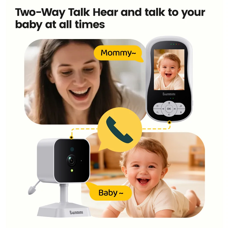 Baby Monitor 2.4G Wireless 2.8 