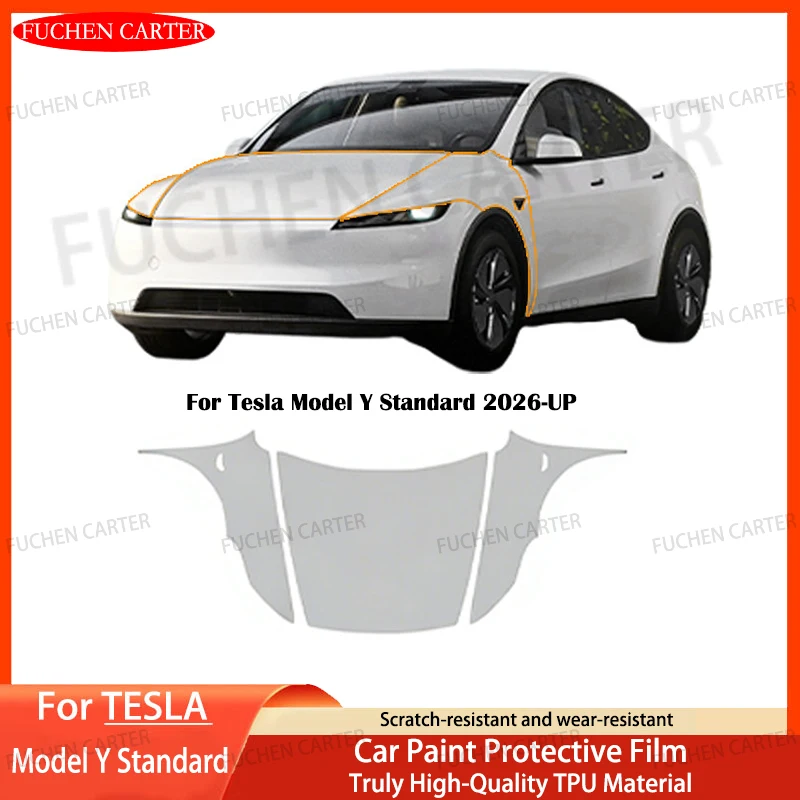 

For Tesla NEW Model Y Standard 2026 9Mil TPU Pre-cut Clear PPF Car Paint Protection Film Anti-Scratch Resistant Car Accessories