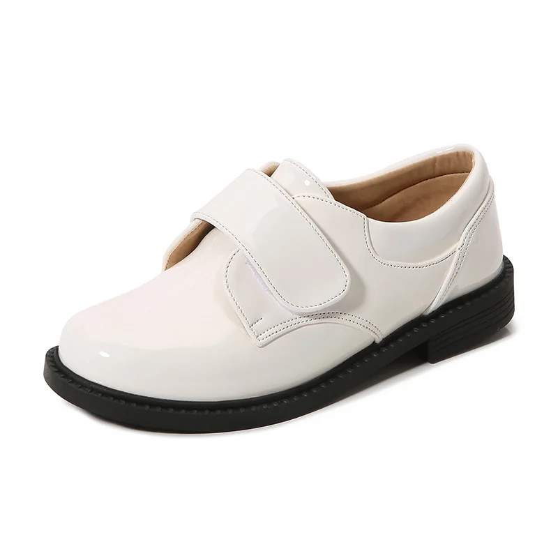 Ragazzi scarpe in pelle PU stile britannico scarpe da sposa per feste per bambini scarpe Casual per studenti stringate per bambini Sneaker a testa