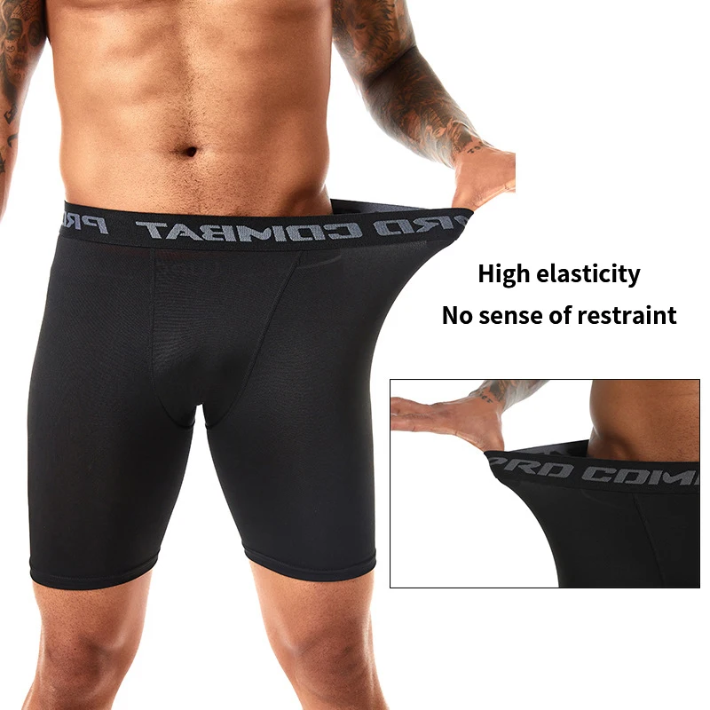 New Men Tight Running Short Gym Fitness Compression Sport Pants Basketball Cycling Shorts Quick-drying Jogging Pants