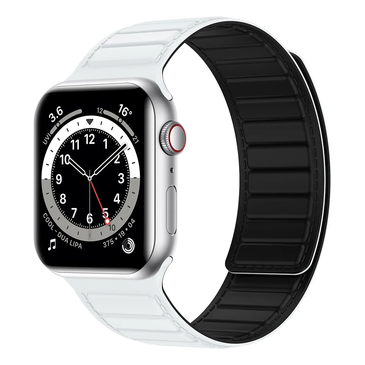 Magnetic Silicone Strap For Apple Watch Ultra/2 49mm 45mm 41mm 44mm 40mm 42mm Bracelet Wristband iWatch 9 8 7 6 5 4 3 SE Correa