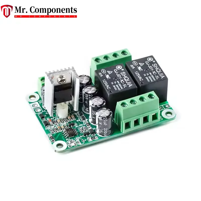 1PCS Double Channel Stereo Amp Power Amplifier Speaker Protection Board Module Boost Delay DC Protect Sensitivity Adjustable