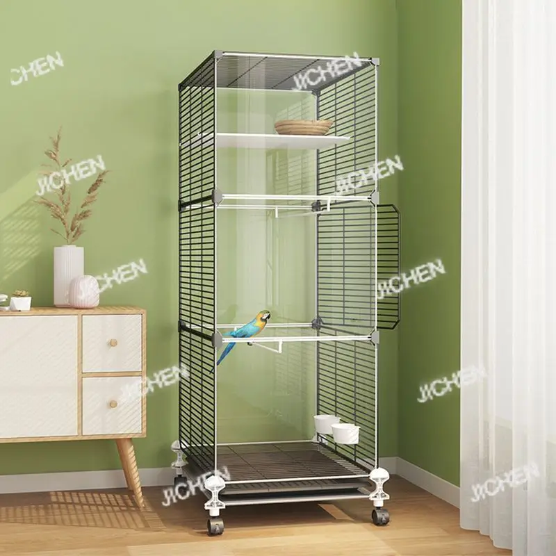 

Bird cage, parrot cage, home luxury villa, tiger skin, Xuanfeng little peony, starling, new large bird cage