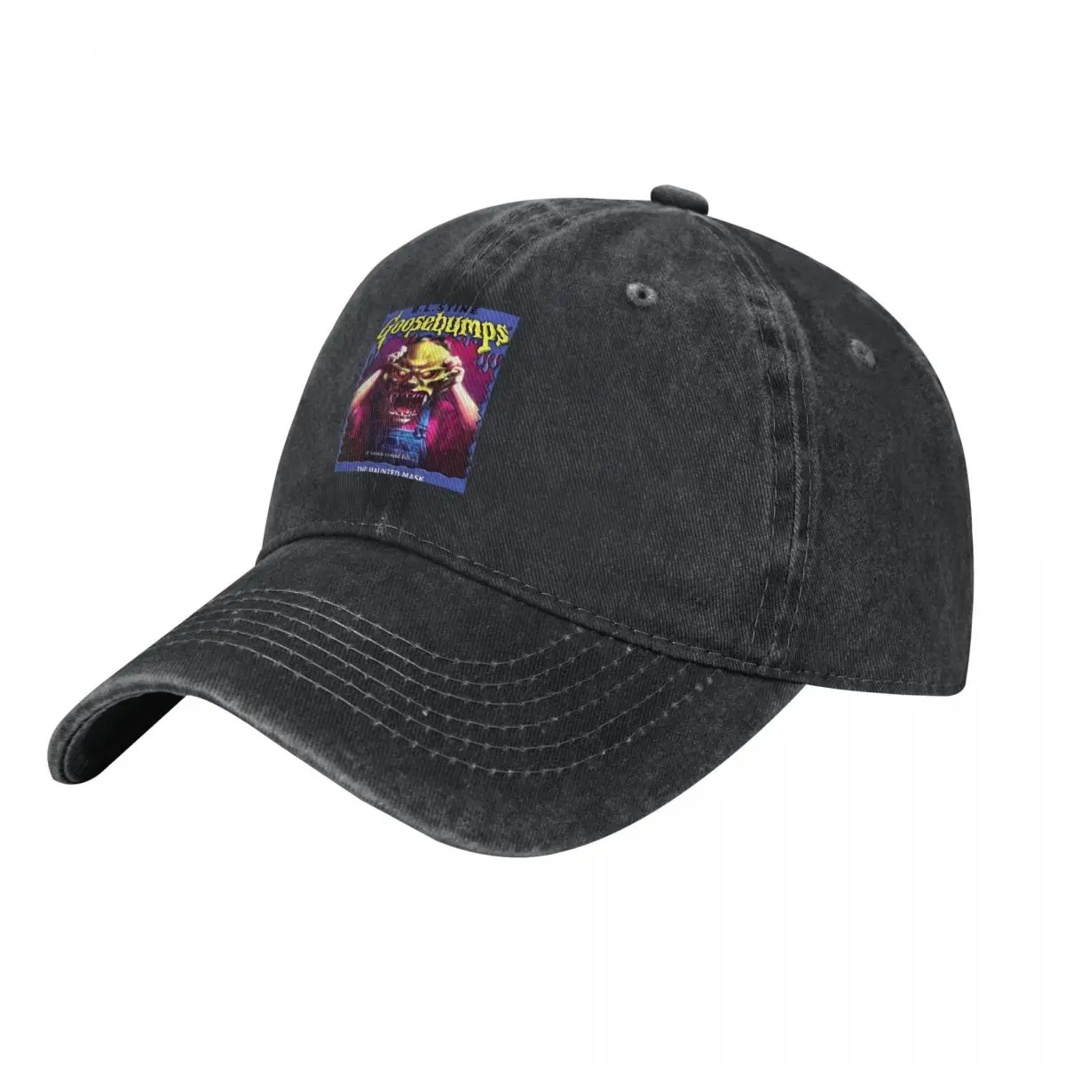 Goosebumps Haunted Mask Retro demin Cap Outdoor Adventures Men's Cap Men's Baseball Cap