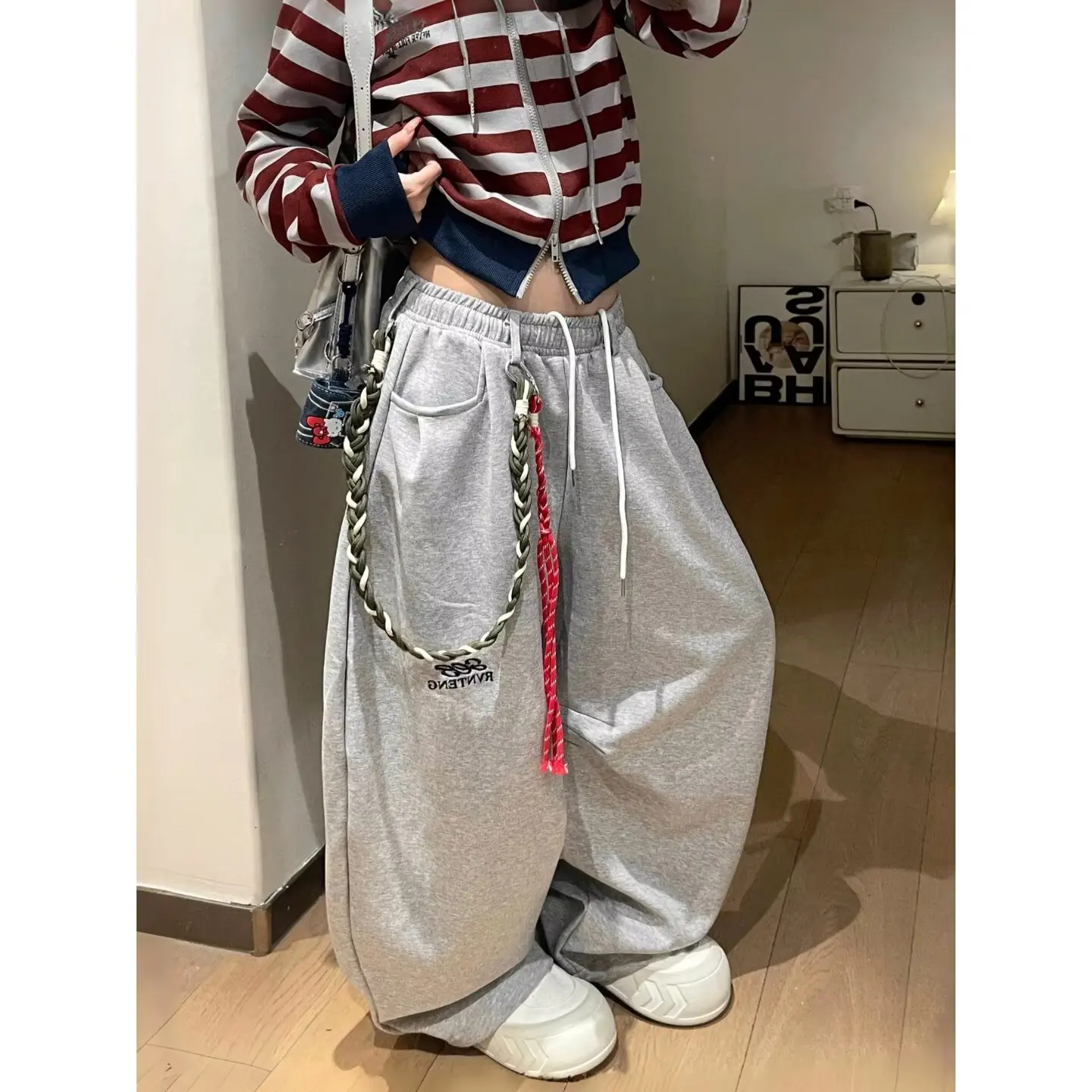 

Большие размеры, осенне-зимние спортивные брюки, женские спортивные штаны с эластичной резинкой на талии и 3D ket, спортивные штаны для похудения, американский размер, большие размеры