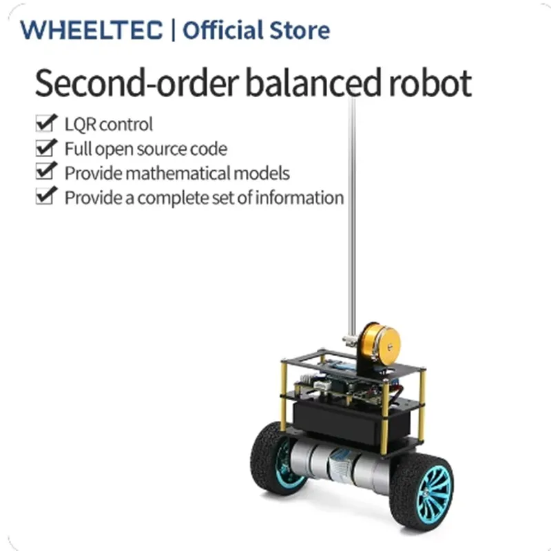 WHEELTEC Second Order Balancing Robot B585 DP2 Inverted Pendulum Two Wheel Self Balancing LQR Control Intelligent Car STM32