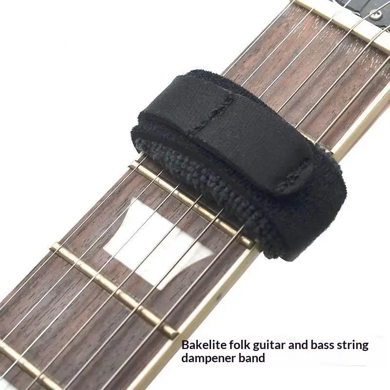 Universal Guitar String Mute Wraps Noise Dampening Fret Silencers for Bass Ukulele Electric Guitar Performance Use