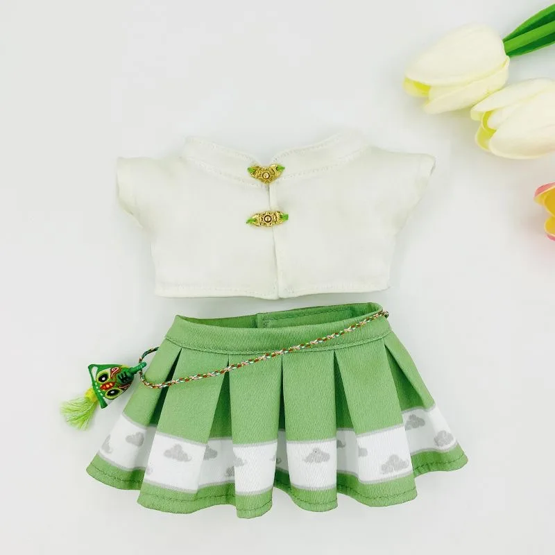 Doll Clothes for 20cm Idol Dolls Ancient Style Hanfu Skirt Cotton Doll Clothes Dress Bag Accessories  Non-attribute Outfit