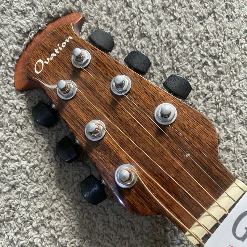 Genuine Ovation Ultra 1516 Mid Depth Acoustic-Electric Guitar Solid Sprue Top 20 Frets Indian Laurel Fretboard Stock Items
