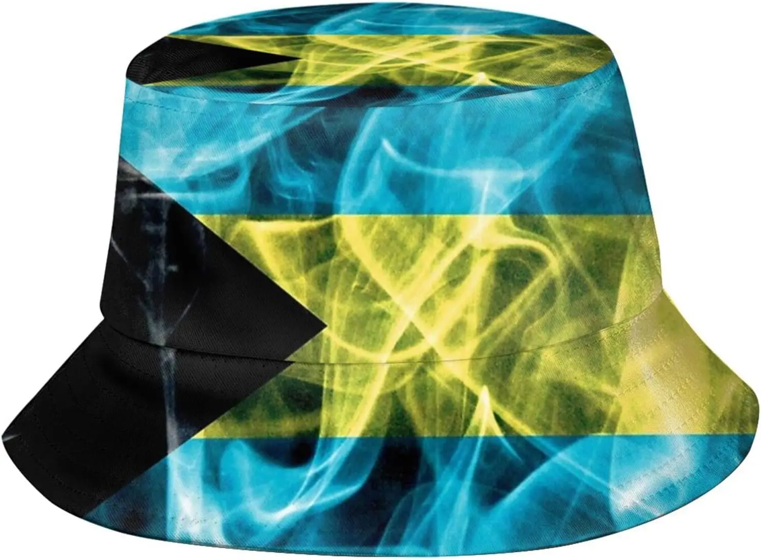 Unisex Bahamas Flag Bucket Hats Packable Bahamian Fisherman Hats Summer Travel Hiking Beach Caps for Men Women