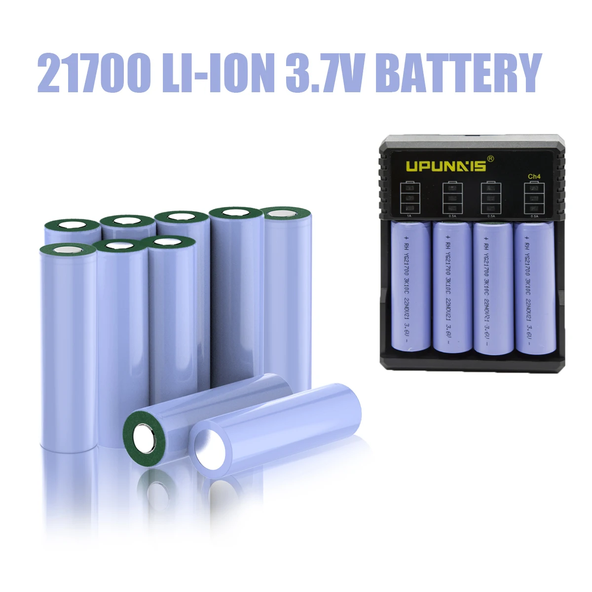 Powtree 21700 10C 4000mAh Rechargeable Lithium Battery 3.7V High Current Screwdriver Battery