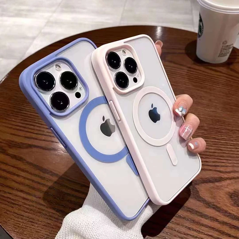 

40PCS Hard Plastic Magnetic Charging Case For iPhone 16 16e 15 14 13 Pro 12 Mini 11 Pro XS Max XR 78 Plus Magsafe Hard Back Case