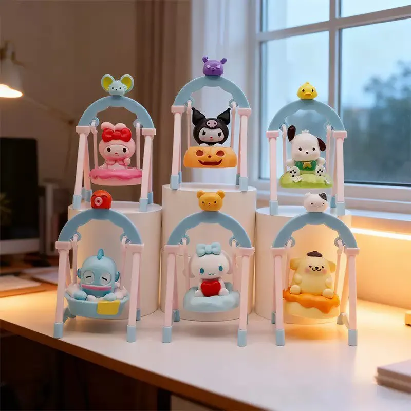 أنيمي الشكل صندوق أعمى سوينغ سانريو دمية كعكة اليدوية نموذج كورومي كعكة عيد ميلاد الديكور هدية غامضة