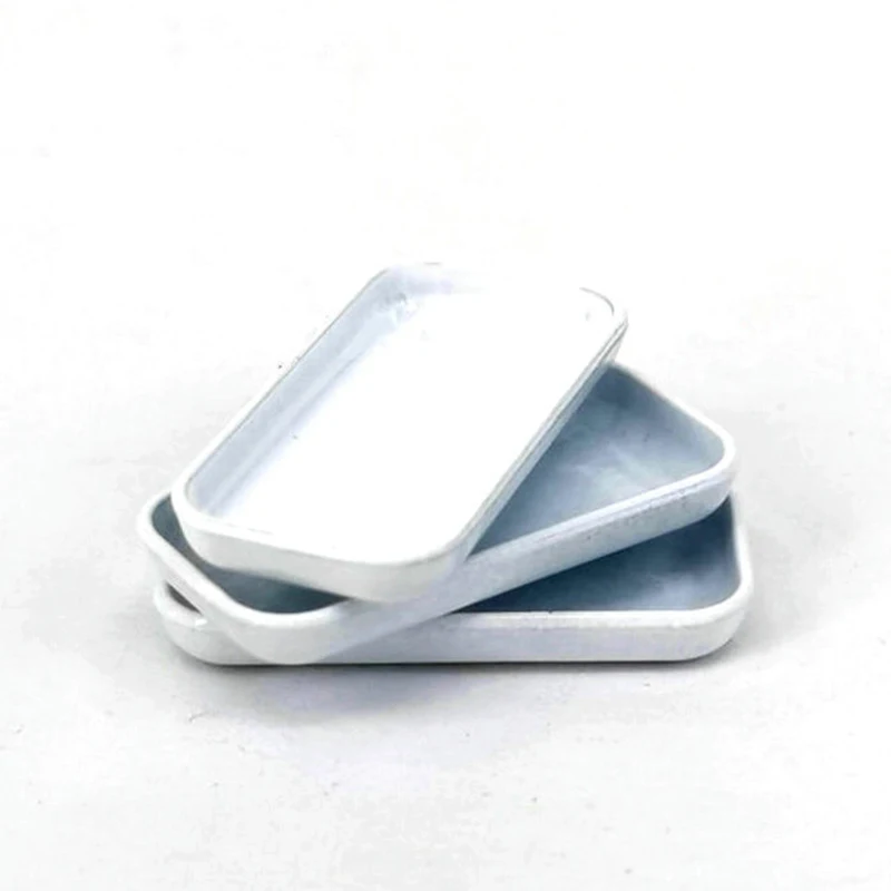 3Pcs 1/12 Dollhouse Simulation Food Dish Plates Dollhouse Mini Kitchen Tableware Decoration Dolls House Accessories Toys