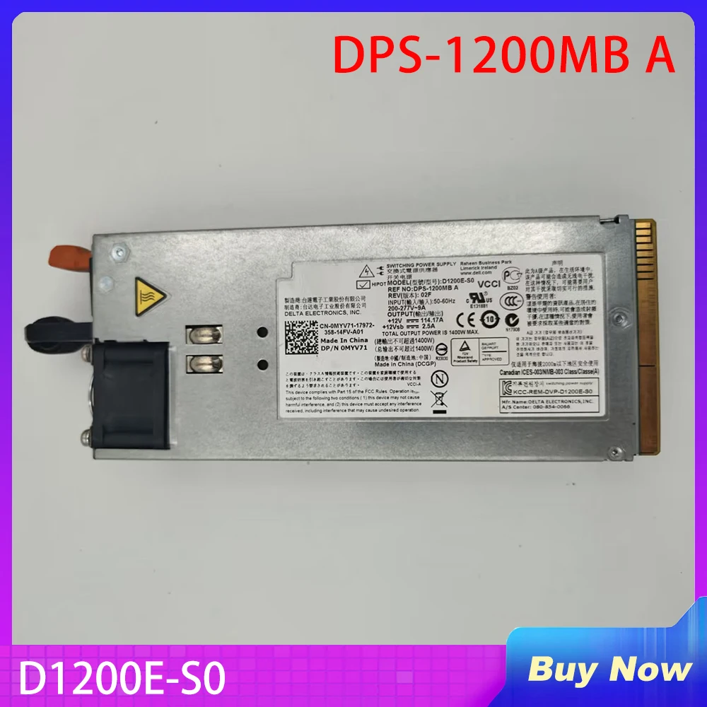 

For DELL MAX 1400W Server Power Supply D1200E-S0 DPS-1200MB A