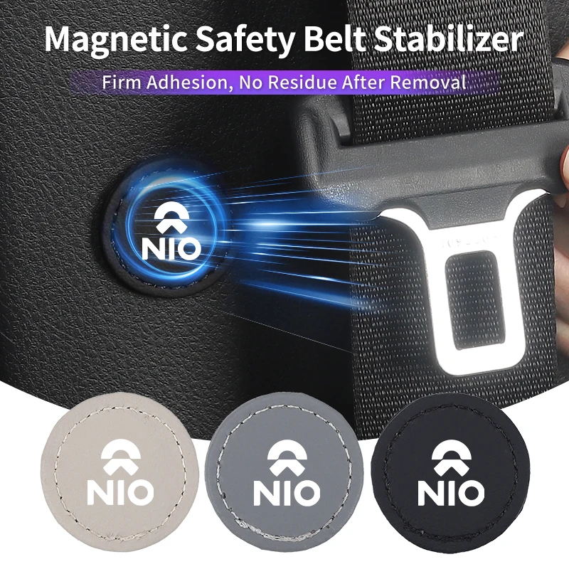 Magnetic Car Seat Belt Limiter Stopper Stabilizer Accessories For Nio ES6 EC6 ES8 ES7 ET5 ET7 EP9 EVE 2021 2022 2023
