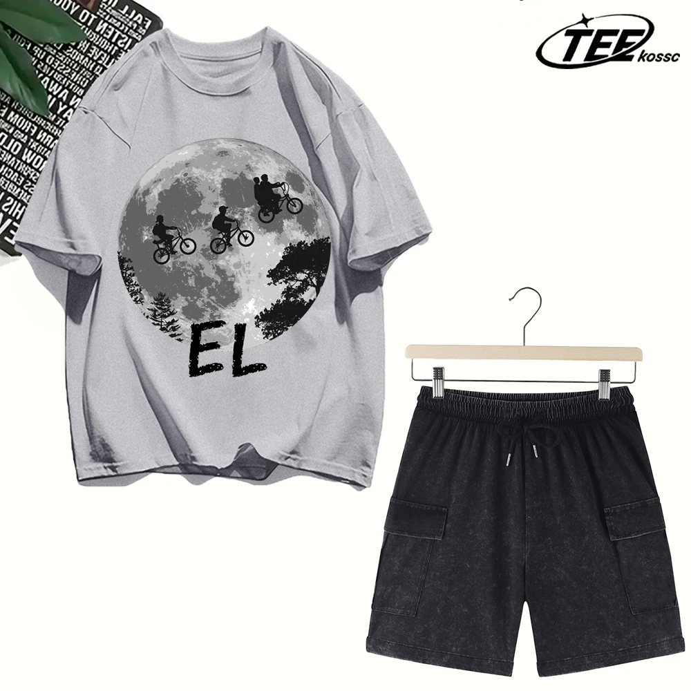 

Boys Riding Bicyclesprinting T Shirt Man Casual O-Neck Short Sleeve Suit Cotton Summer Clothing Unisex Fashion Loose T-Shirts