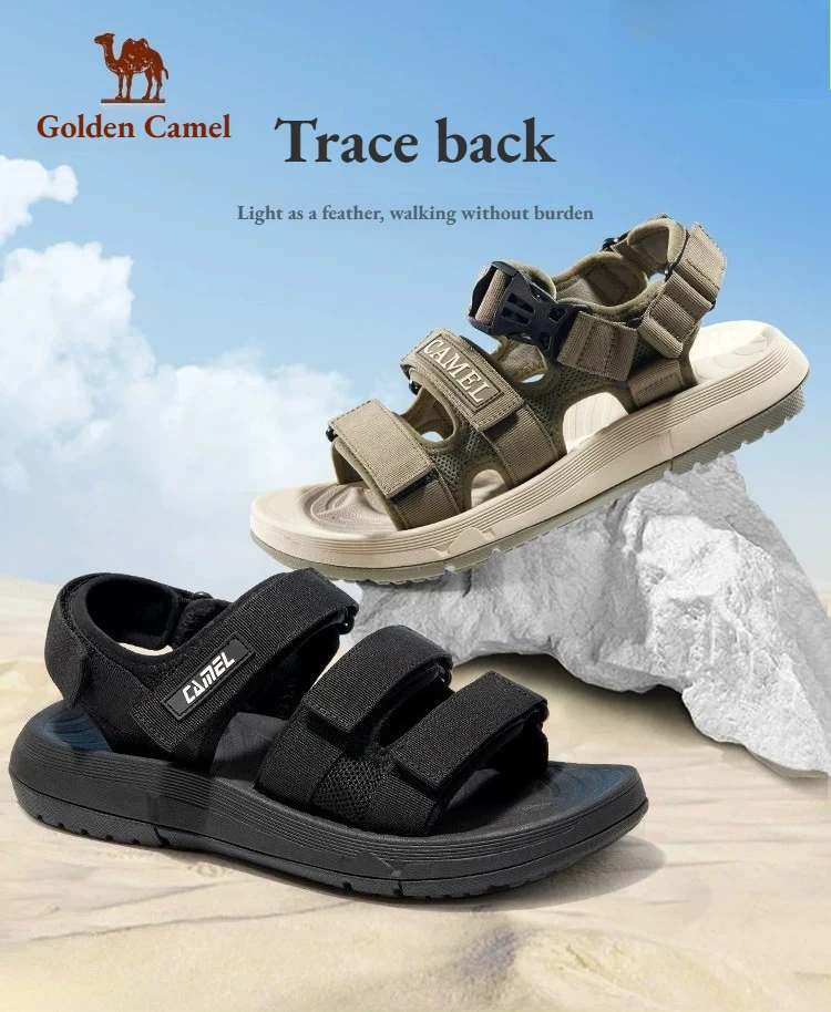 

Golden Camel Summer Women's Sandals 2026 New Outdoor Quick-Dry Comfortable Beach Slipper Soft Sole Non-Slip Casual Sport Sandals
