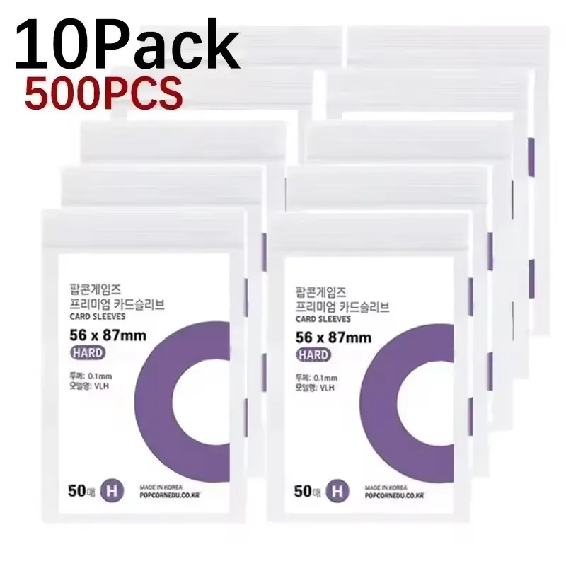 500-1PCS HD Transparent Kpop Idol Karte Schutzhülle Karten Spiel Poker Wasserdichte Schutz Spiel Bord Fotos Halter ärmeln