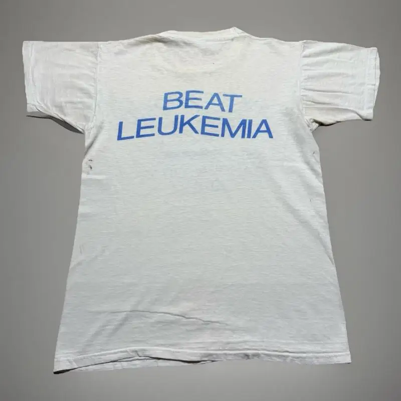 Vintage 70s 1979 Turkey Trot 2nd Annual Garden City Beat Leukemia Shirt - Small
