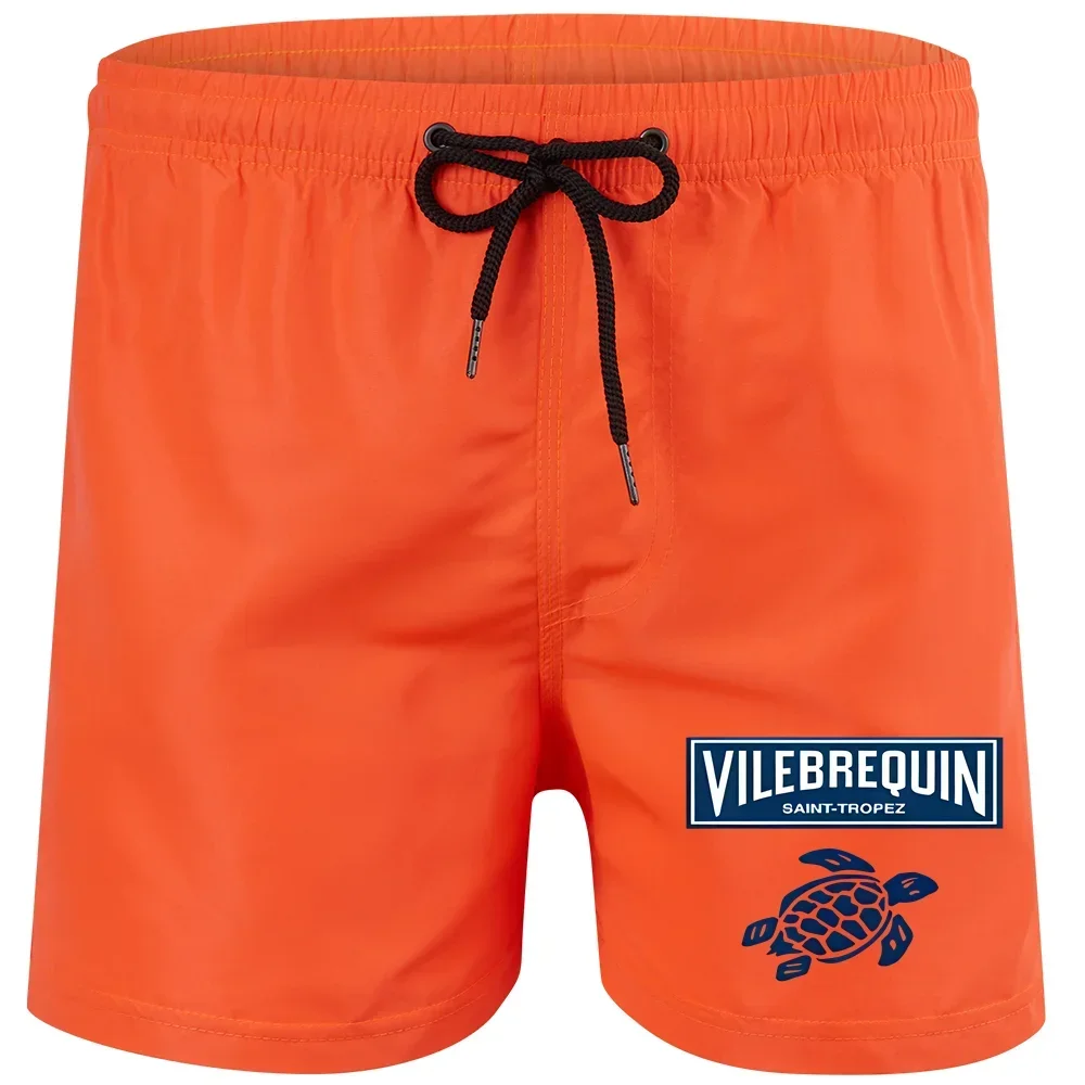 2025 جديد فاخر شورتات للبحر التجفيف السريع ملابس سباحة للرجال الصيف سراويل للسباحة الرياضة اللياقة البدنية الجري ثلاثة أرباع السراويل الرجال #1