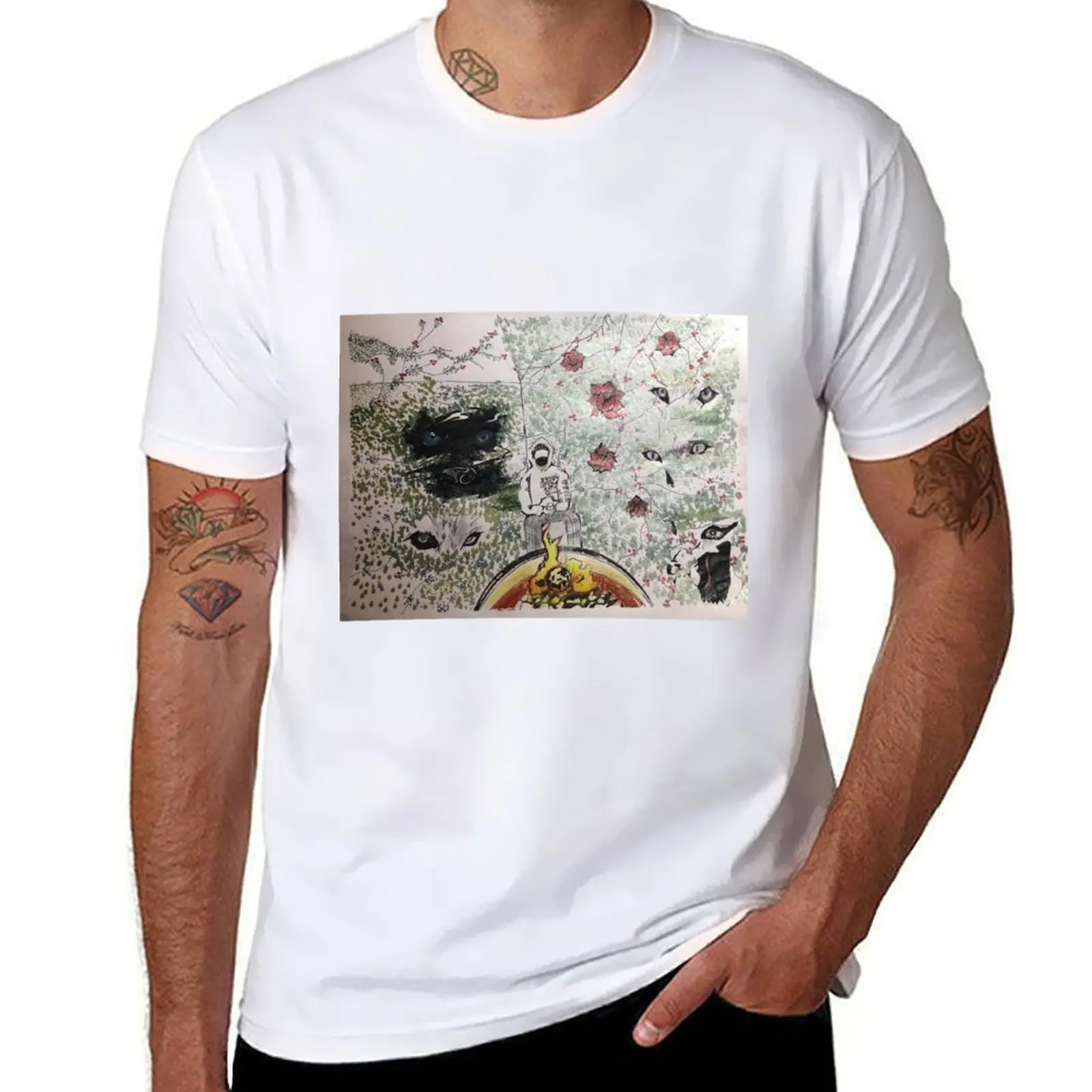 

CAMPING IN THE FOREST T-Shirt man t shirt summer cotton t shirts high quality T-Shirt