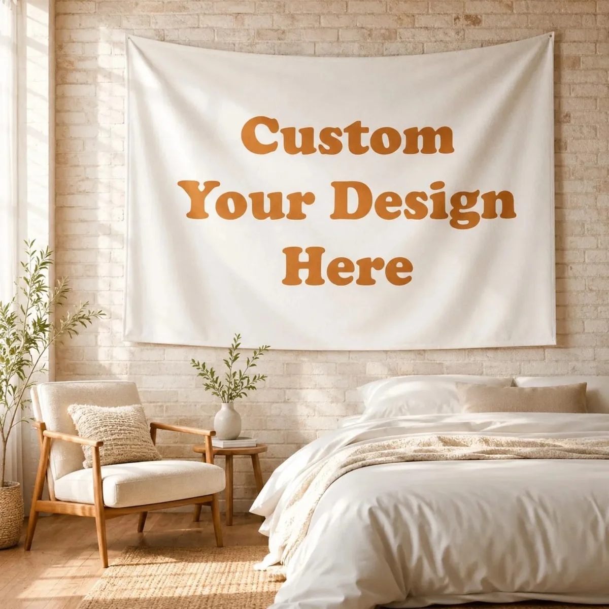 Une tapisserie personnalisée sur mesure – une décoration intérieure unique, idéale pour les anniversaires, les mariages, Halloween, Noël et les fêtes.