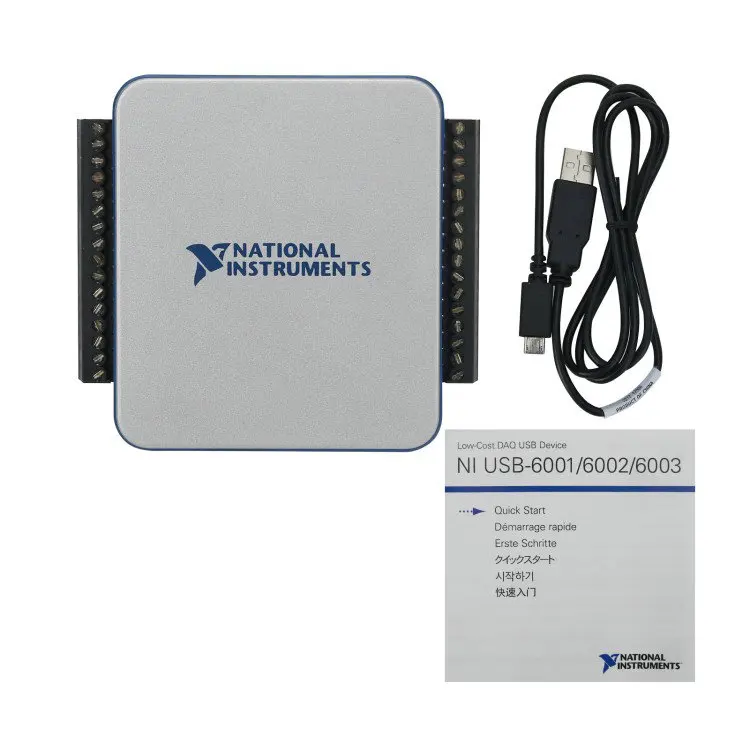 NI USB-6002 USB متعددة الوظائف DAQ بطاقة الحصول على البيانات لـ 8AI 16 بت 2AO Digital I/O Labview