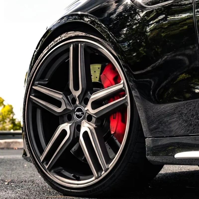 Custom HF 1 Monoblock Forged Wheels 5x115 Rims 5 Spoke Muscle Car 20 Inch Wheels for Dodge Hellcat Challenger Widebody