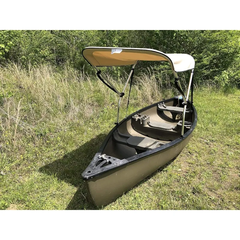 Beige 2' kali 5' Sun Shade/Canopy/Payung untuk Kano/Kayak oleh Cypress Rowe Outfitters, Blok UV, Hujan