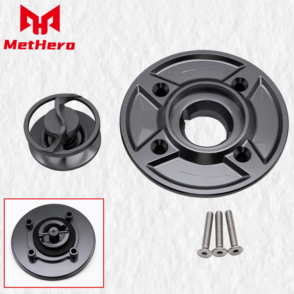 CNC Fuel Gas Tank Cap Cover Accessories Fit For Kawasaki Ninja 400 Z400 2018-2025/Ninja 650 Z650 Z900 2017-2025/Z800 Z900 Z900RS