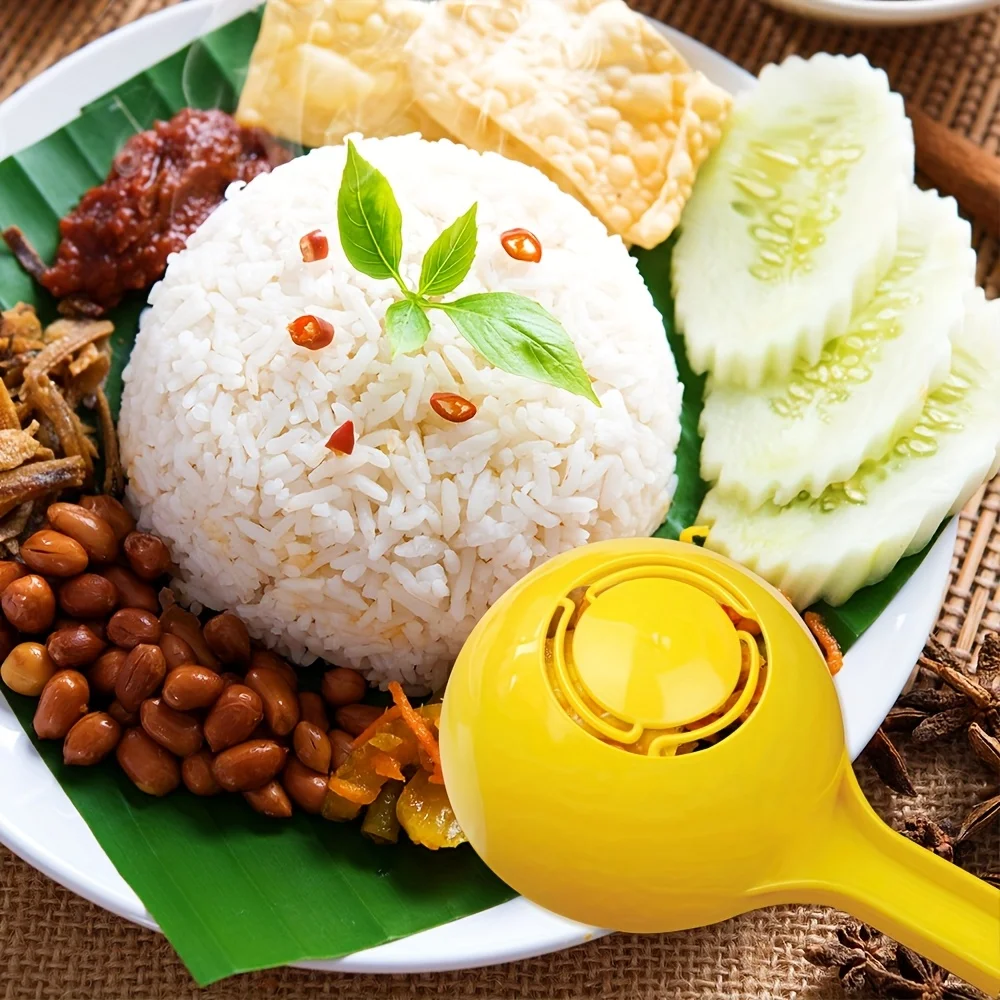 

2 шт., ложка для рисовых шариков, большая емкость, антипригарная ложка для риса «сделай сам», форма для риса, круглые аксессуары, ложка для каши, кухонная плита, ложка