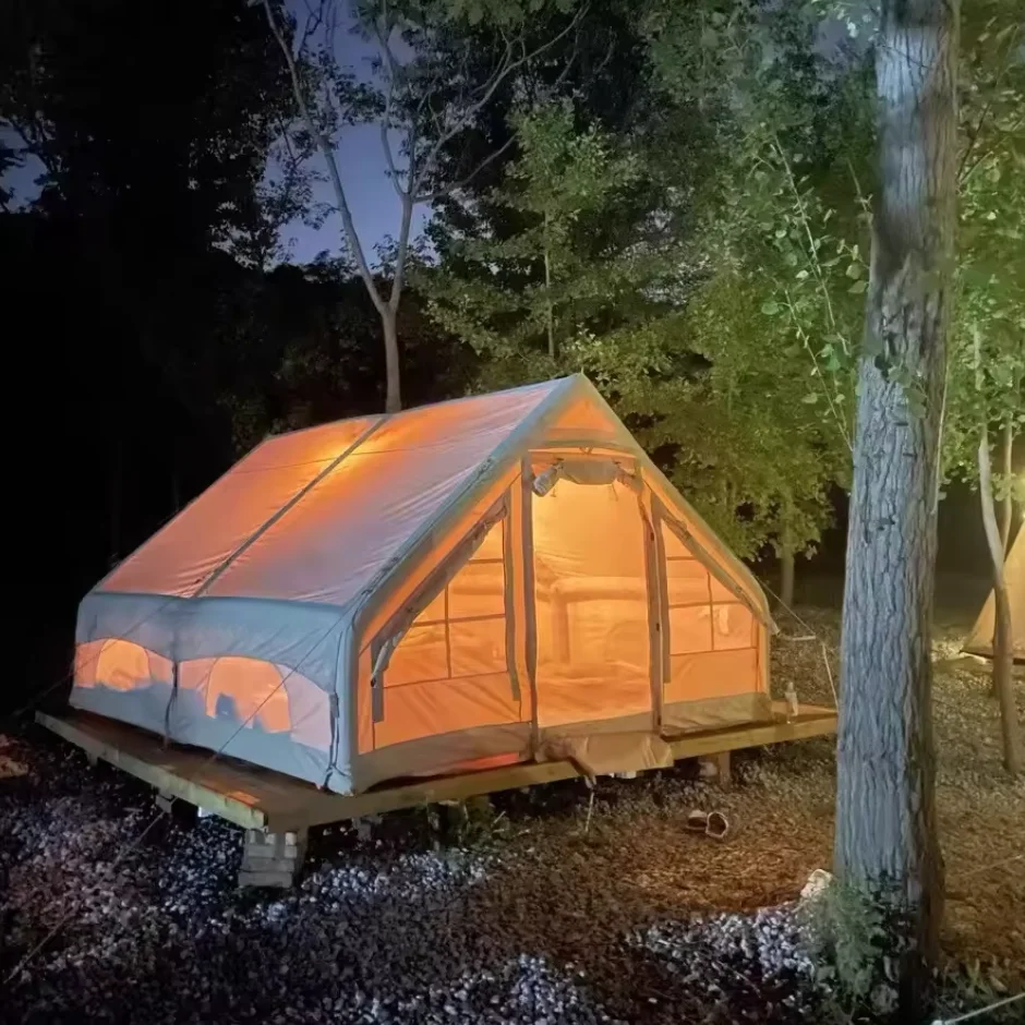 

Hot Sale Inflatable Camping Tent 2/4/6 Person Cabin Tent,Glamping Tents Quick Automatic Opening