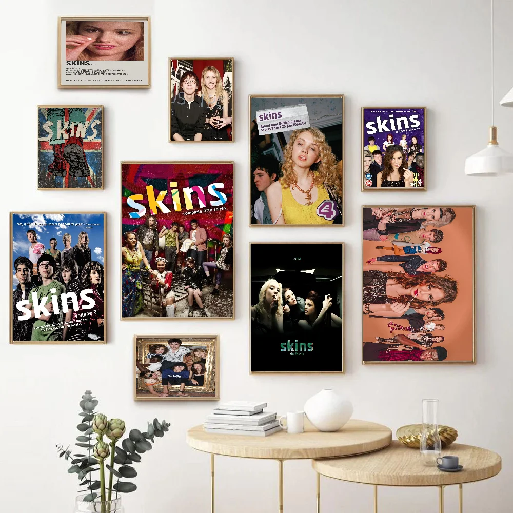 

Teen TV Series Skins Self-adhesive Art Poster Whitepaper Prints Posters Artwork Aesthetic Art Wall Painting