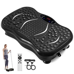 Newly Designed Fat Burning Sports Equipment Crazy Fitness Massage Bluetooth Vibration Platform Fitness Machine Vibration Plate