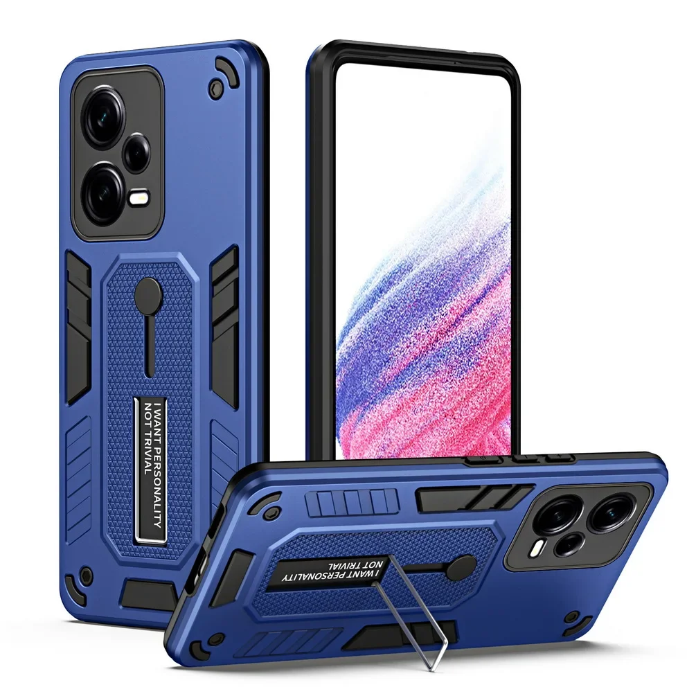 

Flexible Finger Ring Buckle case For Xiaomi Redmi Note 12 Pro + 11 Pro 11S Note 10 Pro Max Hybrid Hidden Holder Cover