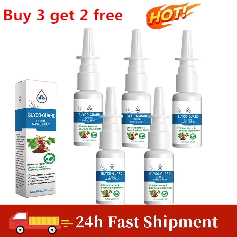 

5Pcs 20ml Herbal Nasal Spray Natural Nose Spray For Reduce Snoring Nasal Cleaning And Hydration Nose Spray Breathe Well