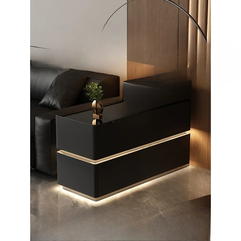 

Sofa side cabinet intelligent wireless charging voice socket with light