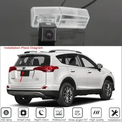 Car Rear View Reverse Backup Camera For toyota rav4 RAV 4 2013 2014 2015 2016 2017 2018 2019 For Parking HD Night Vision