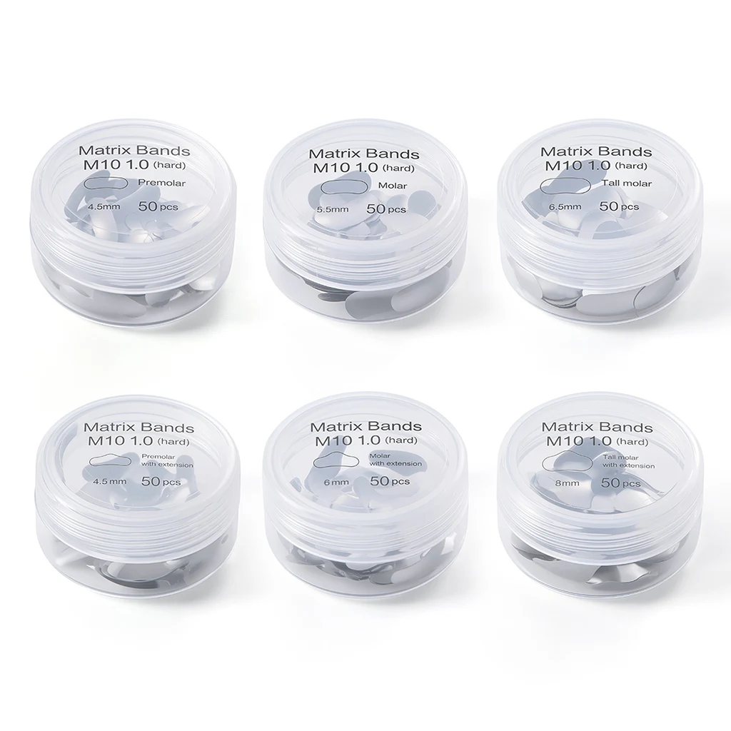 100 Stück/Packung AZDENT Dental Metallmatrizen, Sektionale Matrizenbänder, Konturiert M10, Harte Nachfüllformblätter, Sterilisierbar, für Zahnmedizin – Detail 8
