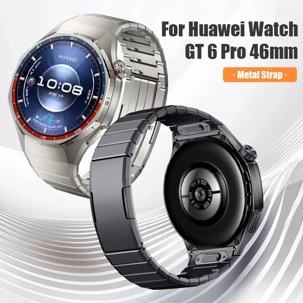 QuickFit Titanium Metal Watch Strap For Huawei Watch GT6 Pro 46mm Smart Watch for men Replacement Watch bands