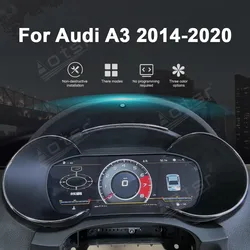 12.3 inch For AUDI A3 2014-2020 TT 2008-2014 Q5 A4L 2010-2018 Car LCD Digital Cluster Virtual Cockpit Dashboard Instrument