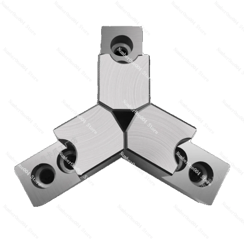 مناسبة للفك الناعم المرتفع على شكل حرف L ثلاثي الفك الهيدروليكي 5 6 8 10 بوصة، دعم داخلي، دائرة خارجية، إيجابية وN