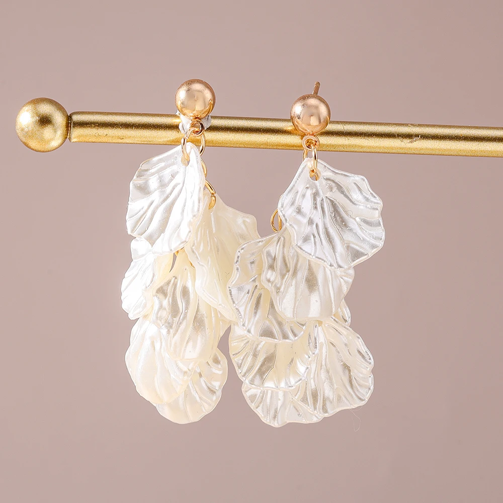 Aihua Mode Weiß Shell Sommer Strand Ohrringe Täglichen Mädchen Heißer Verkauf Baumeln Ohrringe Geburtstag Party Schmuck Geschenke – Detail 4