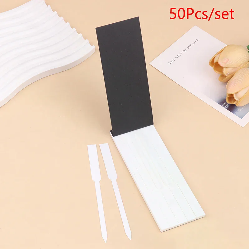 50Pcs Perfume Test Strips Perfume Blotter Strips Disposable White Perfume Test Paper Strips Multi-use For Essential Oils