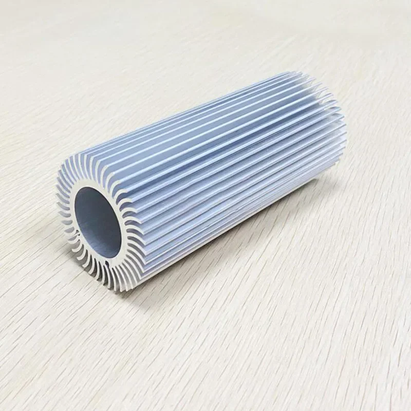 Round LED Heat Sink 50X26X100mm Aluminum Alloy Heatsink Radiator for LED Ceiling Lights High-Power Heat Dissipation Fittings